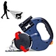 Dog Retractable Leash - retractable dog lead 2 Dog Leash with Silicone Gel Handle No Tangle